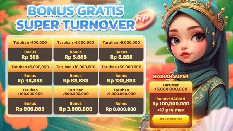 BONUS GRATIS SUPER TURNOVER